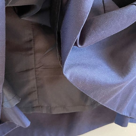 Bill Levkoff Navy Formal Strapless Sweetheart Neckline Dress || SZ 12 - Picture 5 of 12